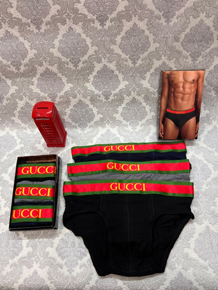 Gucci 3'lü Erkek Slip