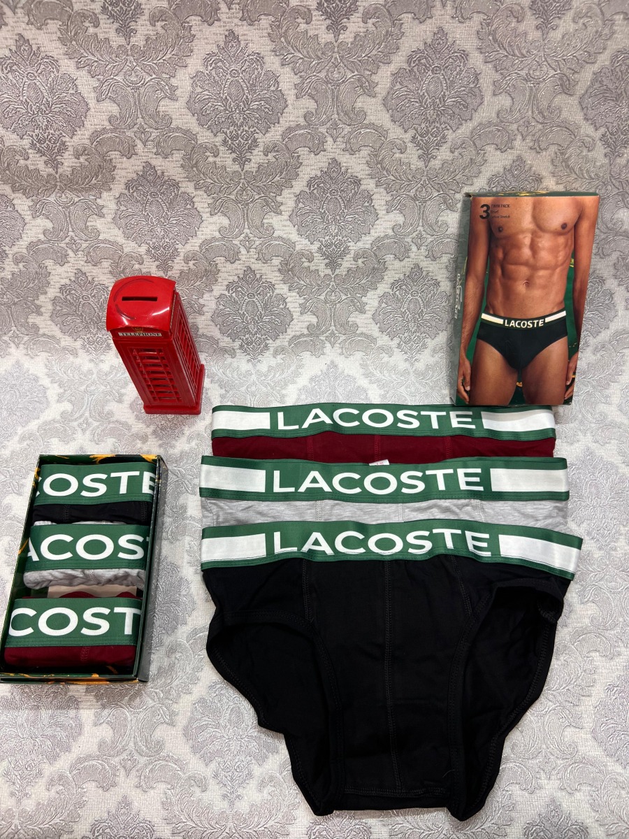 Lacoste 3'lü Erkek Slip