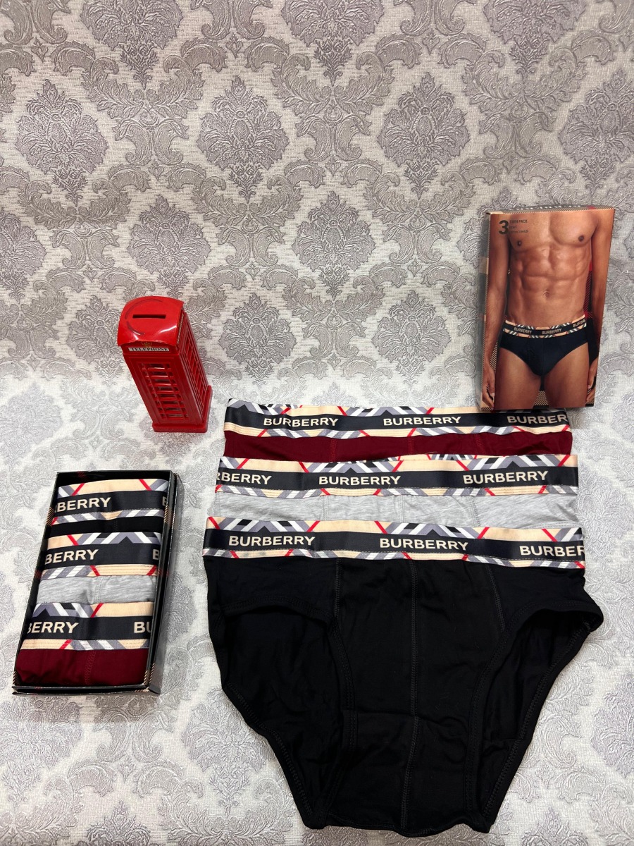 Burberry 3'lü Erkek Slip